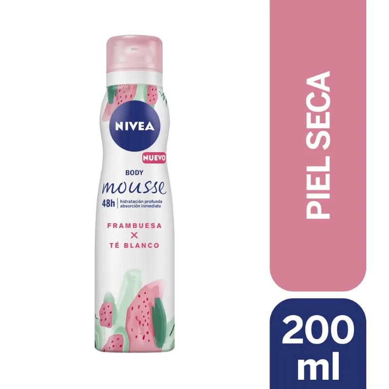 Body Mousse Corporal Frambuesa y Té Blanco 200 ml