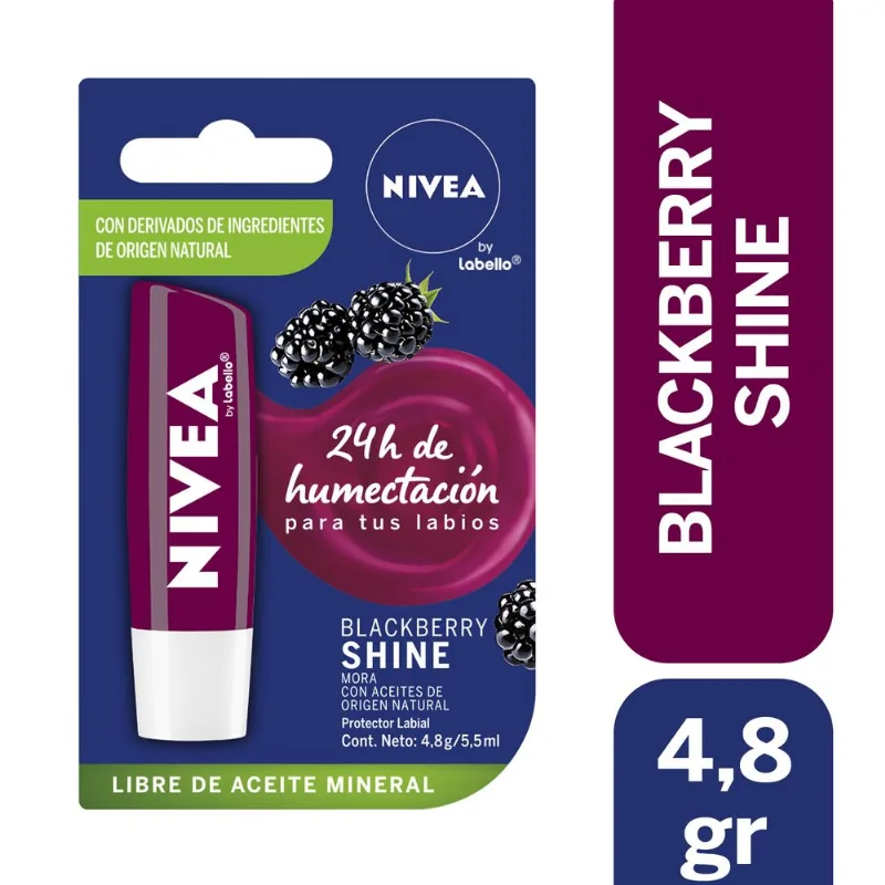 Bálsamo Labial Nivea Blackberry Shine 4.8 g