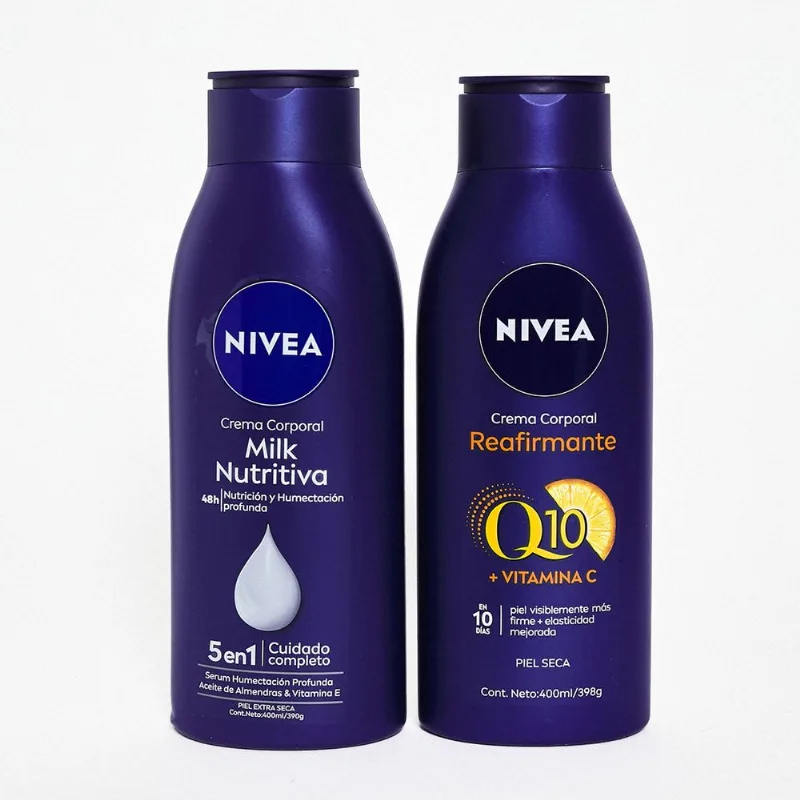 Pack Nivea Crema Corporal Soft Milk + Milk Q10