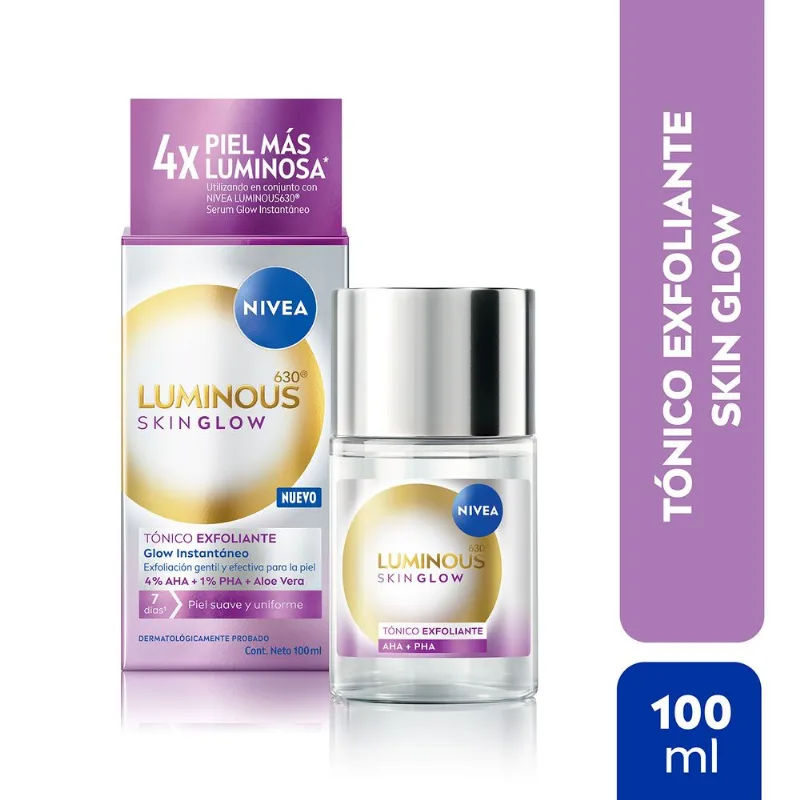 Tónico Exfoliante Facial Nivea Luminous 630 Skin Glow 100 ml