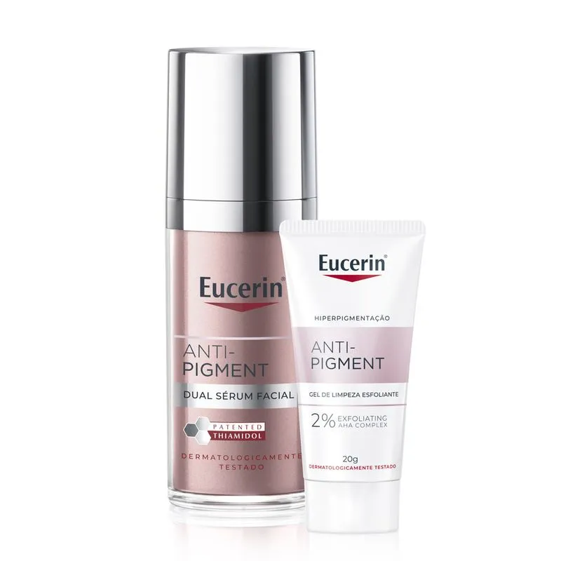 Kit Eucerin Rotina Anti-Pigment Dual Sérum Facial 30ml e Ganhe Anti-Pigment Gel Esfoliante 20g