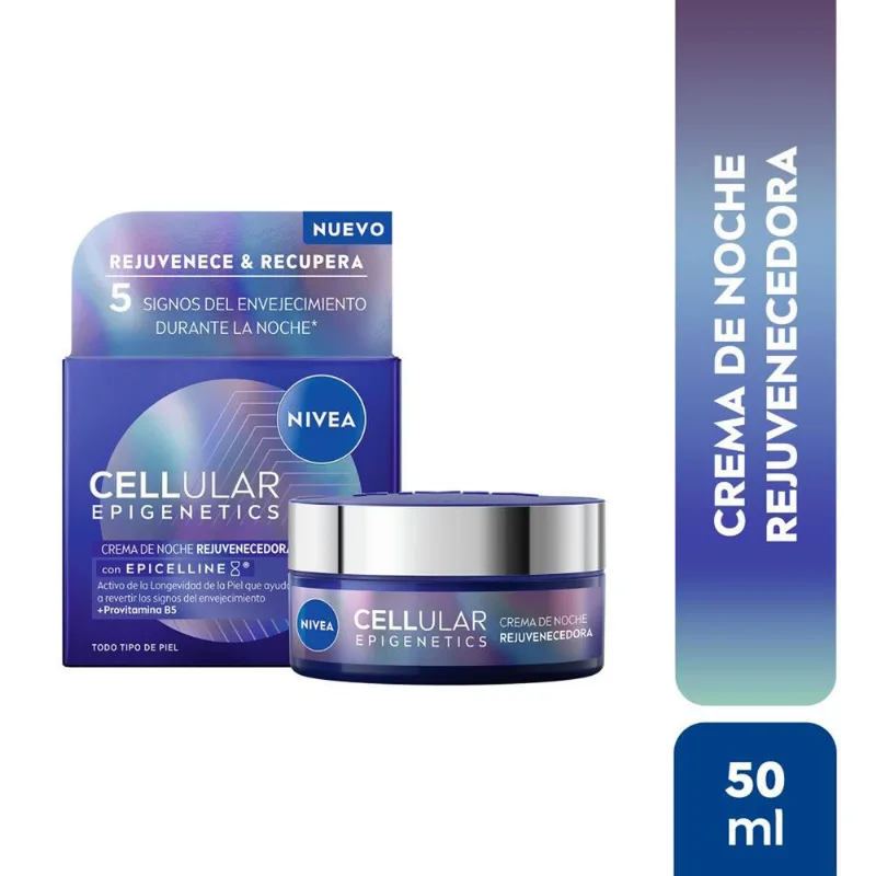 Crema de Noche Nivea Face Care Epigenetic Rejuvenecedora 50 ml