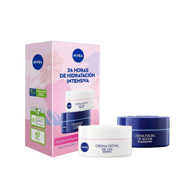 Pack Nivea Hidratantes Piel Seca Crema Día 50 ml + Crema Noche 50 ml