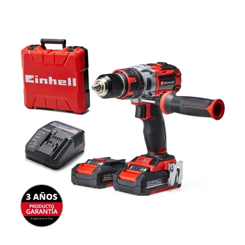 Taladro Percutor Einhell TE-CD 18 BL 2BAT 18V 1/2" 2AH