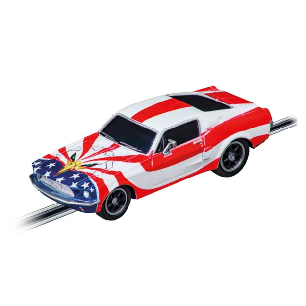 Carrera 1/43 Ford Mustang 1967 Stars 'n Stripes GO Slot Car Hobbyco