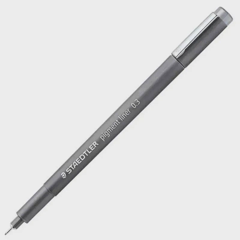 Caneta Staedtler Técnica Pigment Liner Cinza 0.3mm
