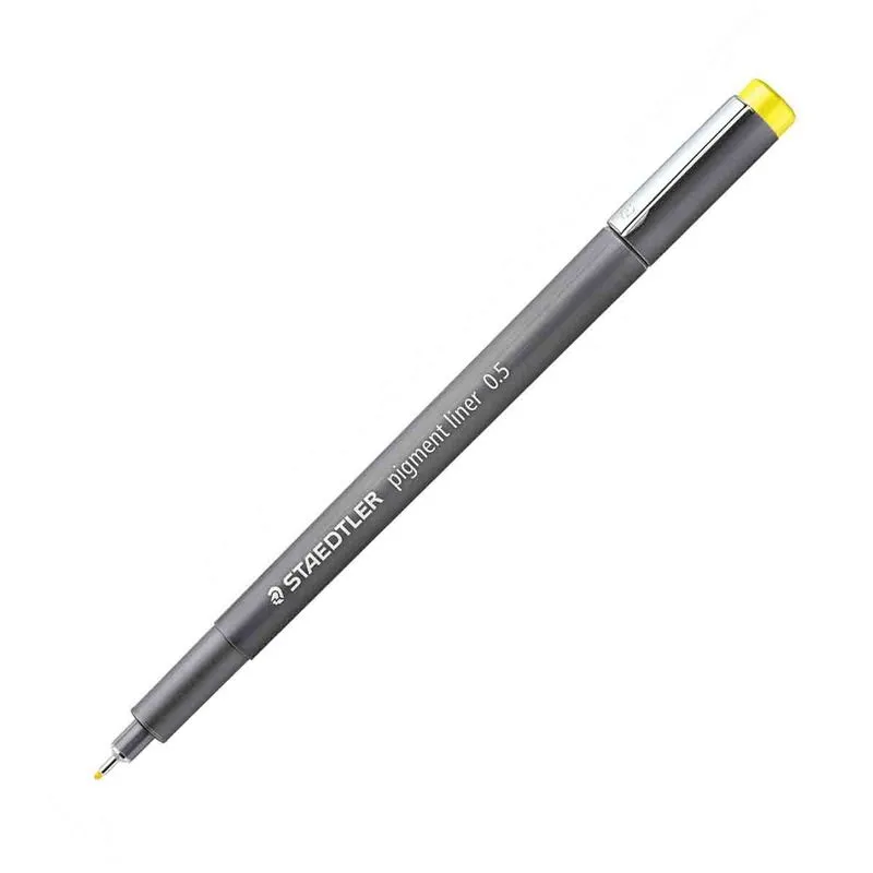 Caneta Staedtler Pigment Liner 0.5mm Yellow