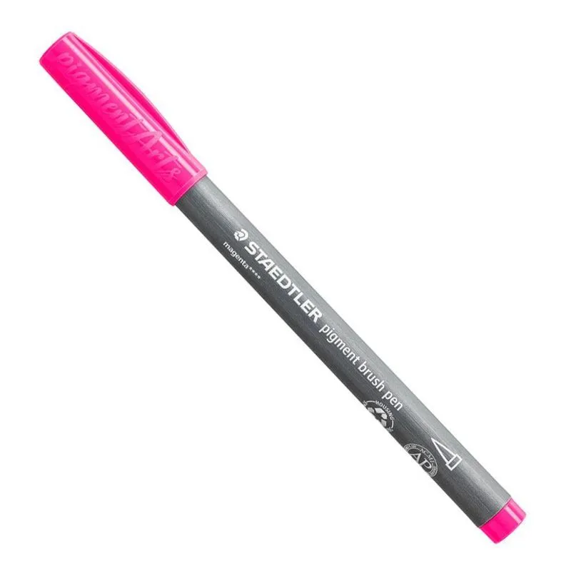 Caneta Marcador Pigment Blush Pen Magenta Staedtler