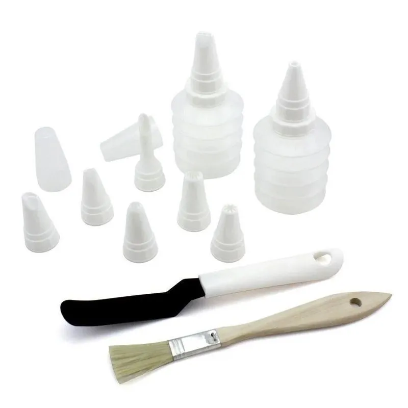Jogo De 16 Peças Decorar Cupcakes - Zenker - Branco