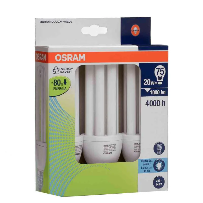 Lámpara Bajo Consumo Osram Delux Value 20 W