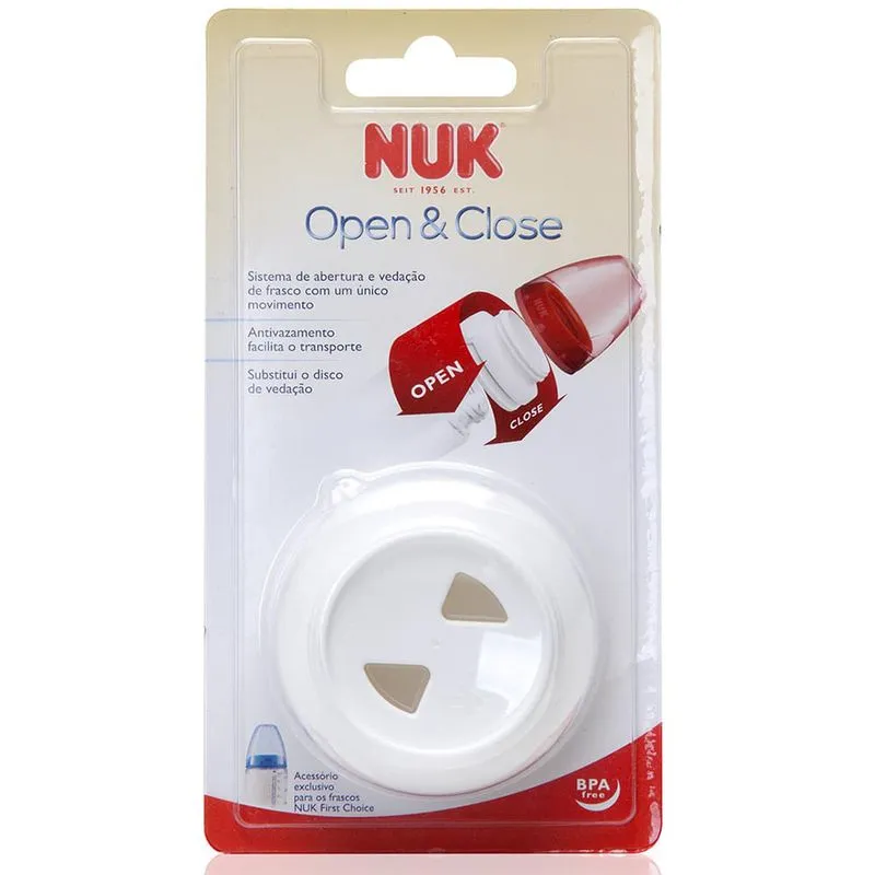 Sistema Nuk First Choice Close &amp; Open Vedação Mamadeira