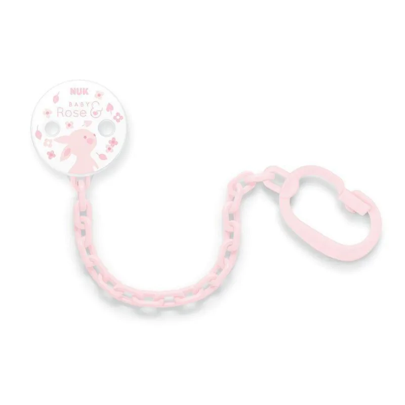 Prendedor De Chupeta Com Argola Rose & Blue Girl - Nuk