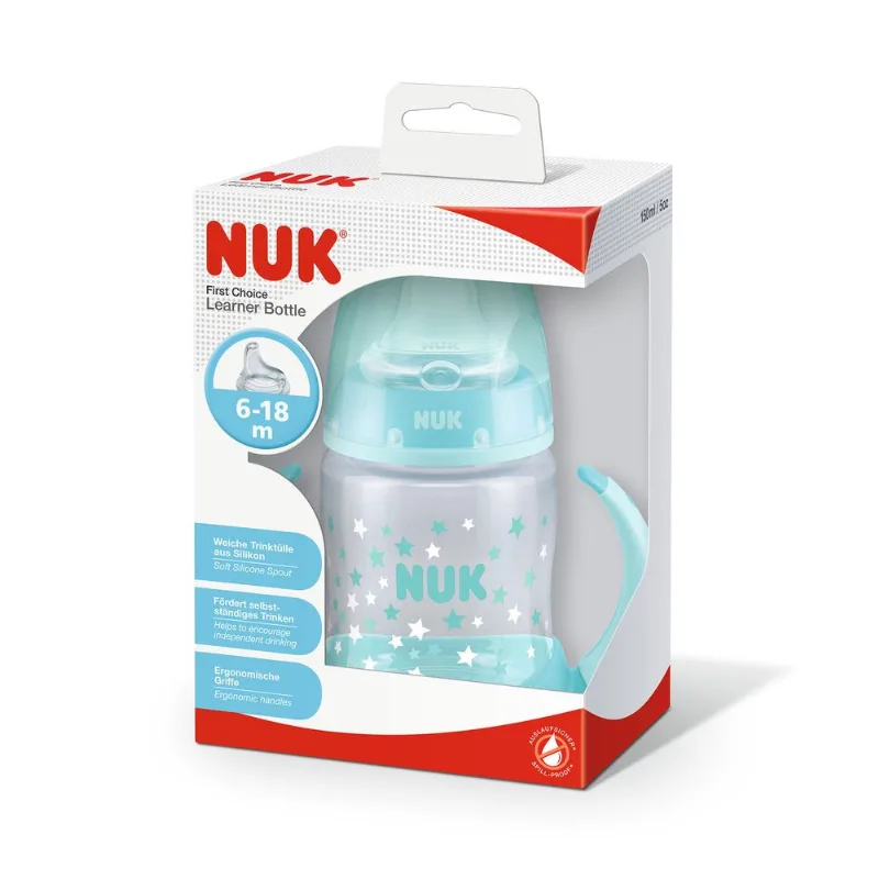Vaso NUK aprendizaje first choice x 150 ml. Estrellas celeste