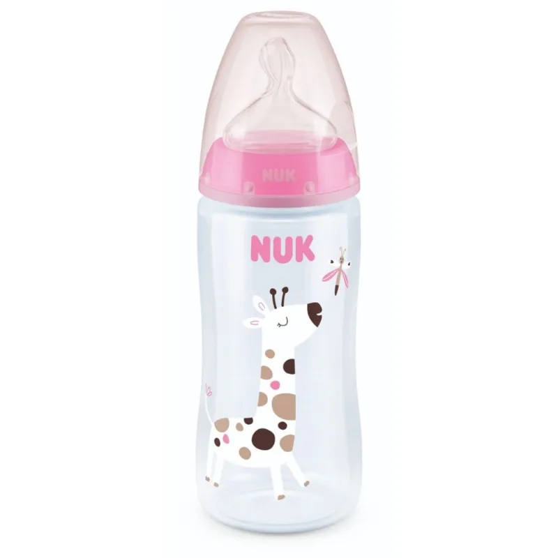 Mamadera NUK ct-jirafa 300 ml. rosa