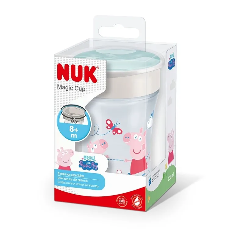Copo Nuk Magic Cup 360º Grow Peppa Pig 8+ Meses 230ml