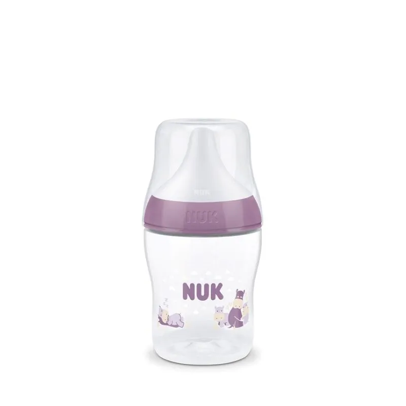 Mamadeira Nuk Perfect Match Mais 0 Meses Fluxo Lento 150ml Hipopótamo