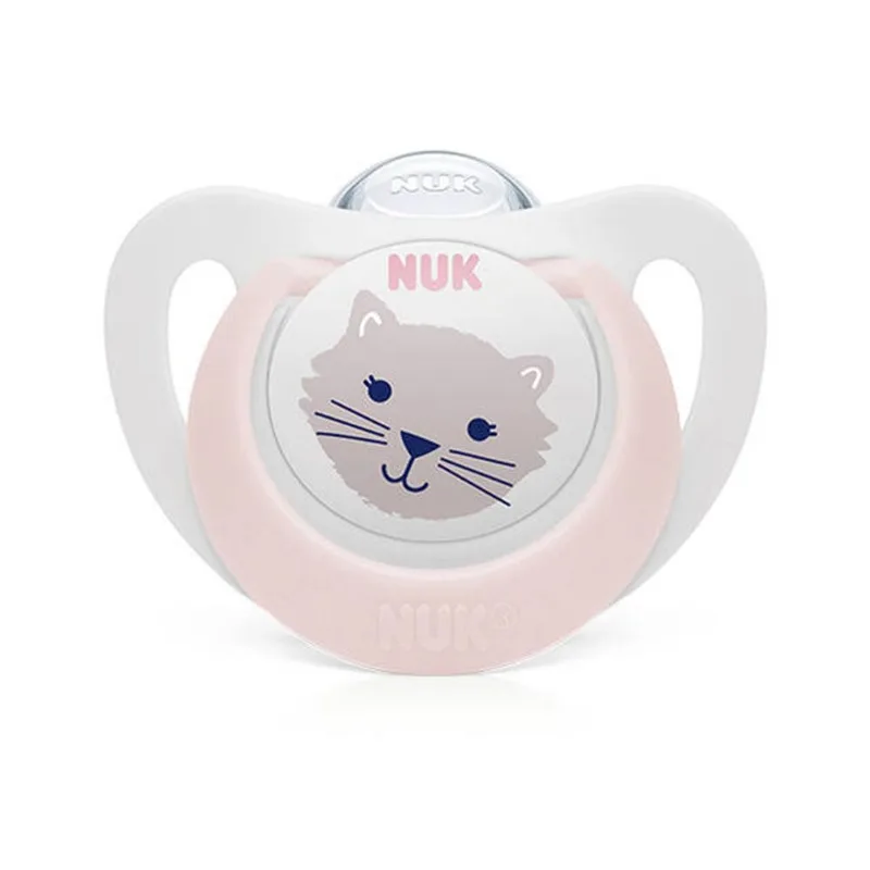 Chupeta Ortodôntica de Silicone Rosa Tamanho 1 CHUP NUK TAM1 7306/7344/10175404-1 GIRL
