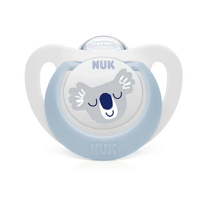 Chupeta Nuk Orto Silicone Azul Tamanho 1 CHUP NUK TAM1 7306/7344/10175403-1 BOY O