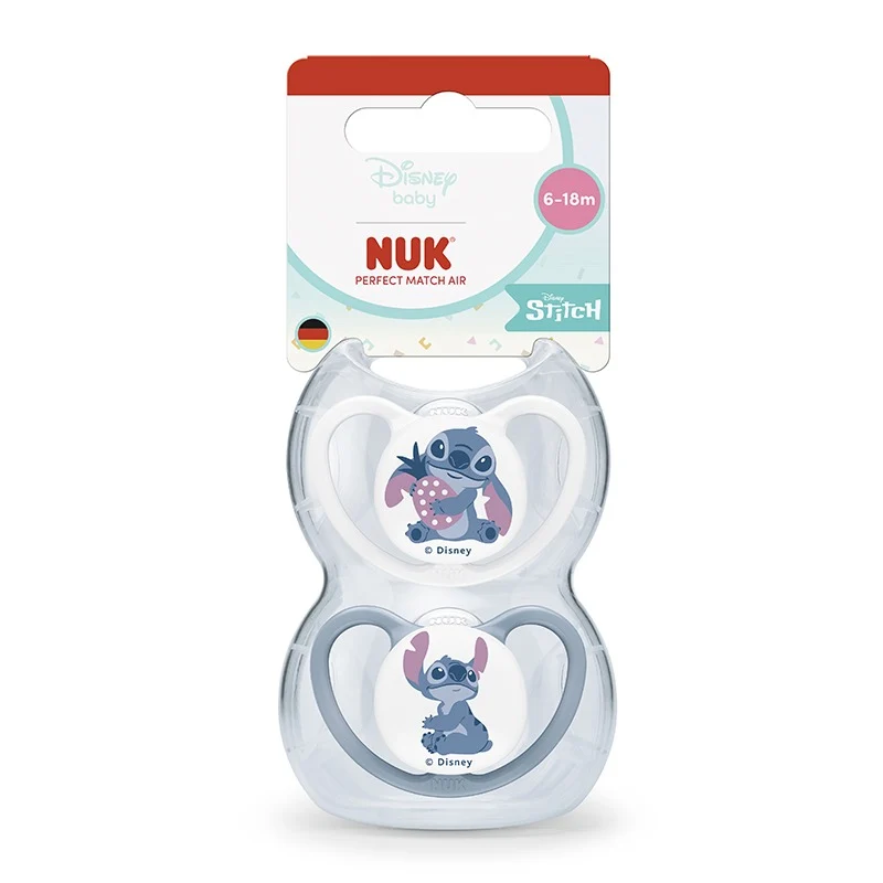 NUK Perfect Match Disney Stitch Silicone Soother Pacifier 2pcs/box | 6-18 Months