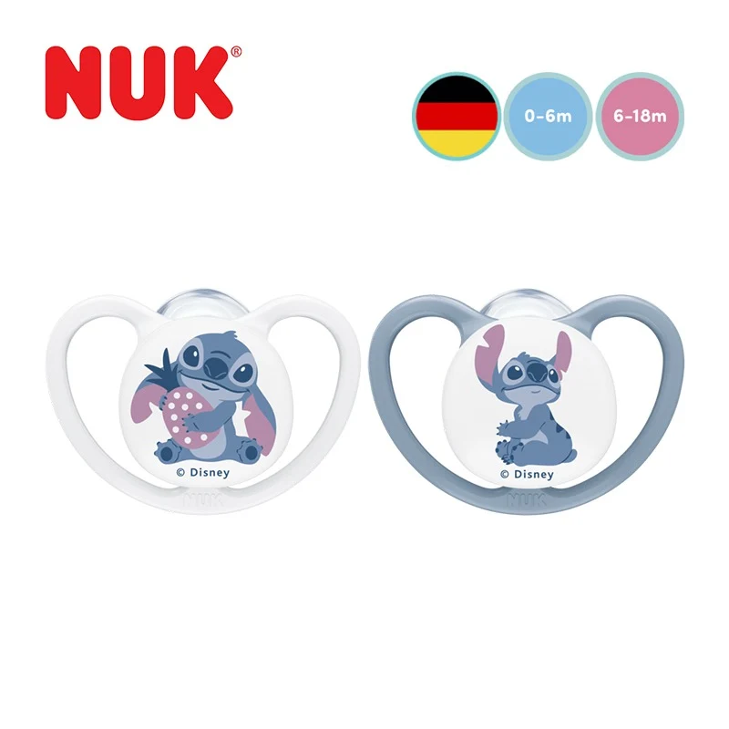 NUK Perfect Match Disney Stitch Silicone Soother Pacifier 2pcs/box | 0-6 Months