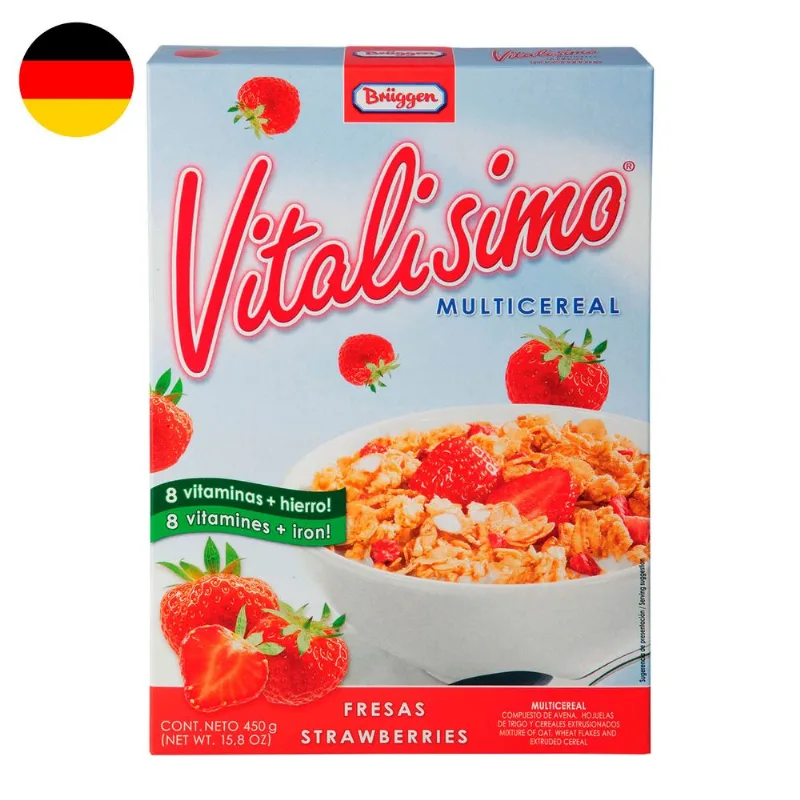 Cereal Vitalisimo Caja 450 g, Fresas