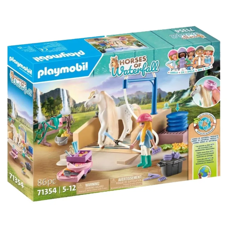 Playmobil lavadero con isabella y lioness