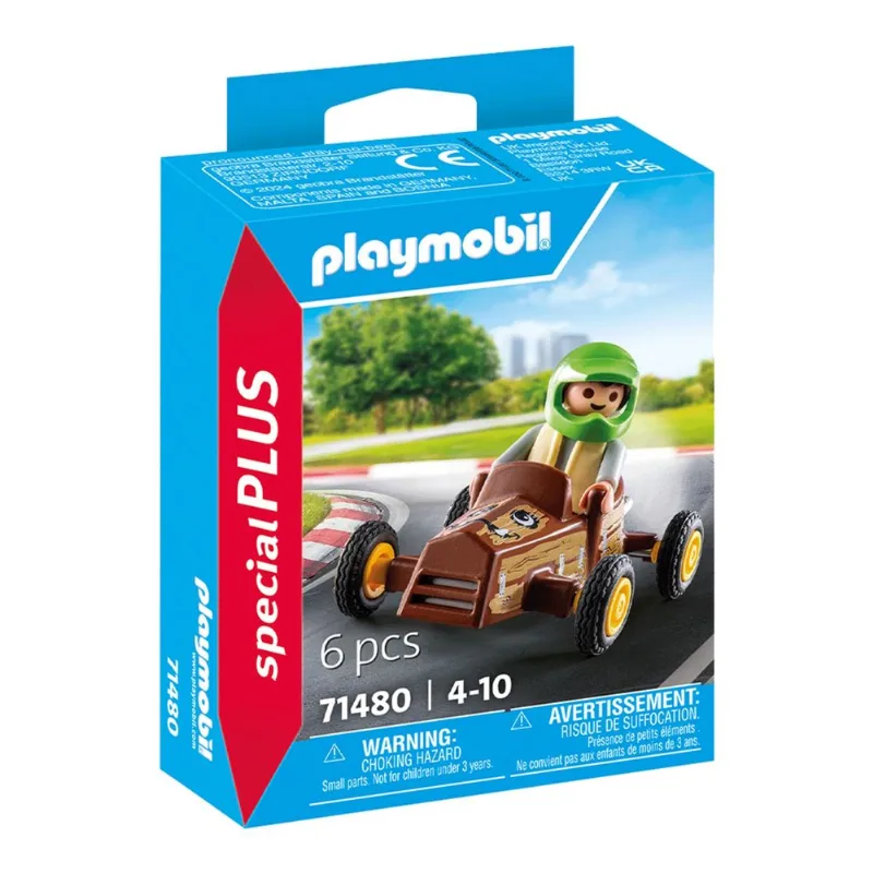 Playmobil niño con go kart