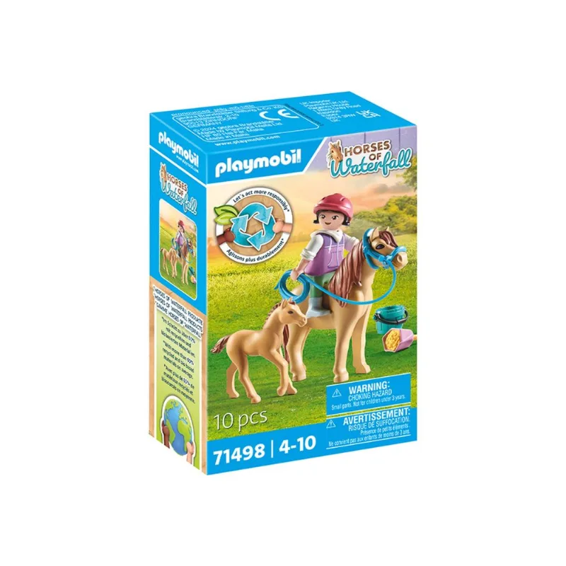 Playmobil niño con pony y potrillo