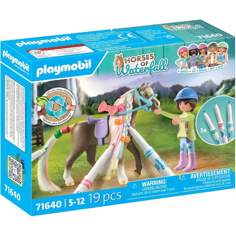 Playmobil set de caballos lavable