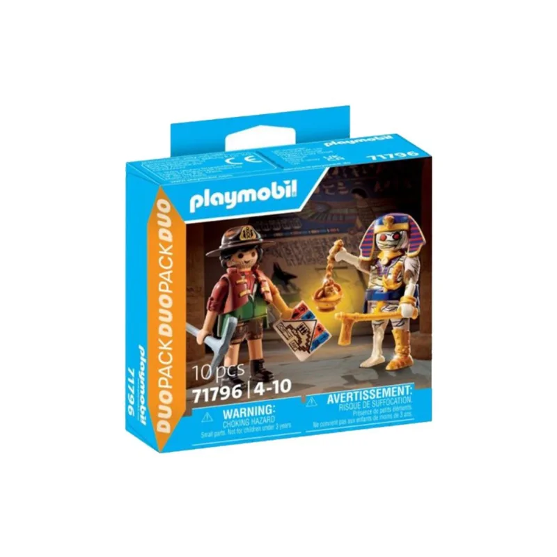 Playmobil cazador de tesoros y momia