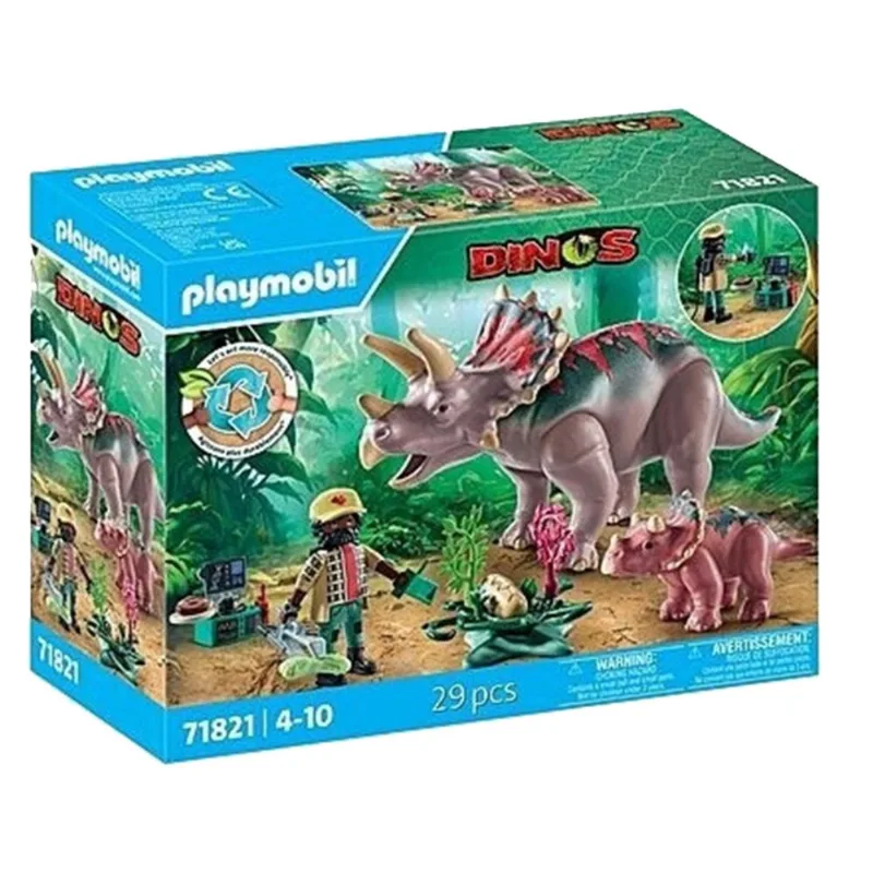 Playmobil familia triceratops
