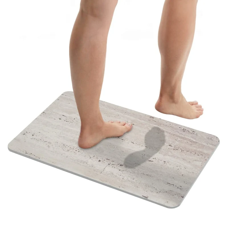 WENKO Diatomit Badematte, 80 x 50 cm, schnelltrocknend Puna