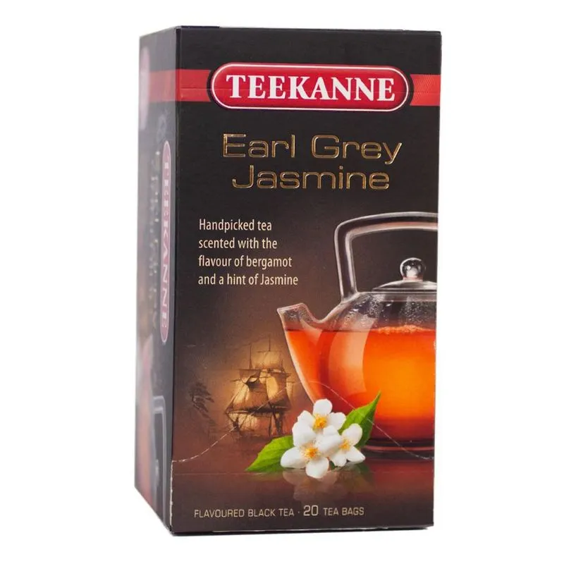 Chá Preto Earl Grey Com Jasmim Teekanne 20 Sachês