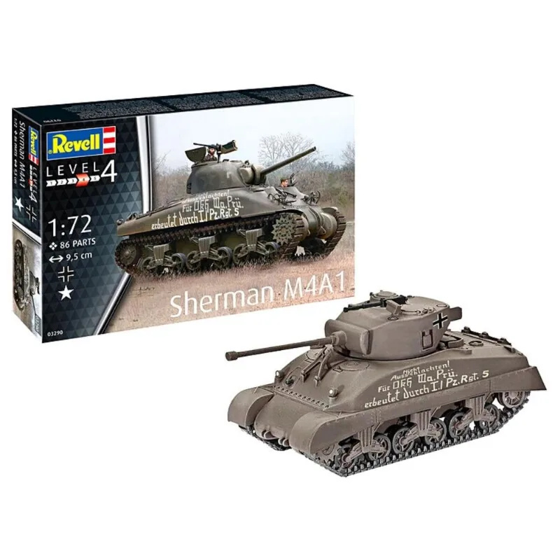 Kit Plástico Sherman M4A1 1/72 Revell 3290