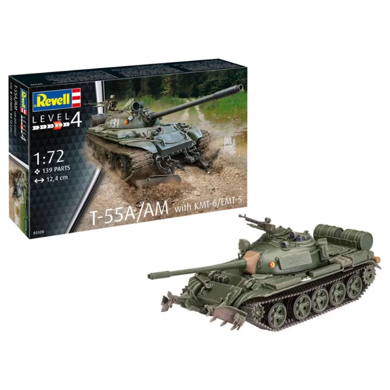 T-55A/Am With Kmt-6/Emt-5 Revell 3328
