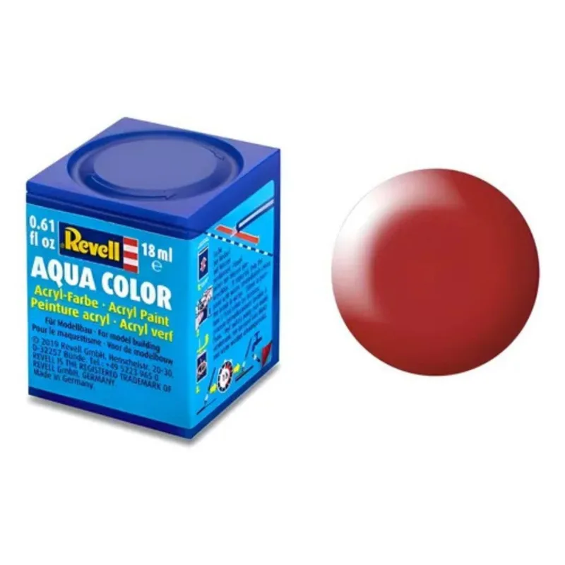 Tinta Vermelho Vivo Aqua Color Seda 18 ml Revell 36330