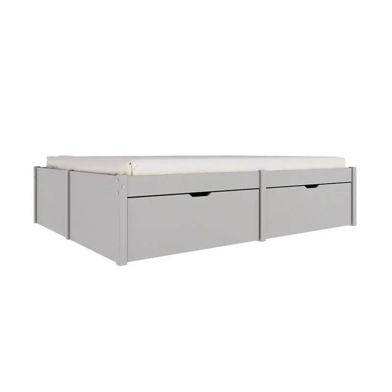 Cama Casal Beauty 4 GV Madeira Maciça Cinca Claro