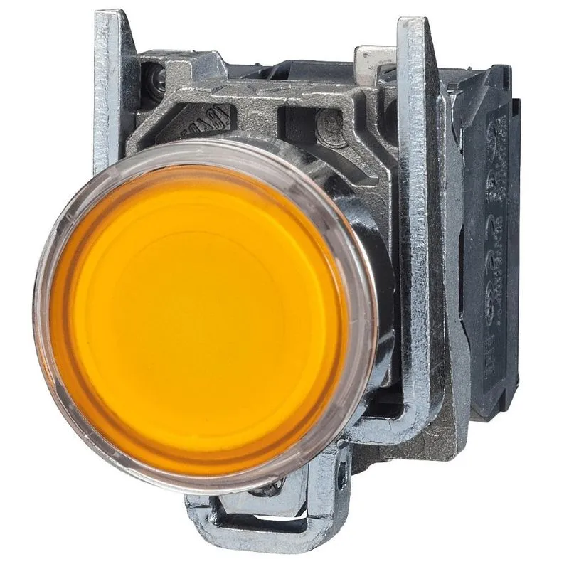 Botão Frontal 3SB3652-6BA30 com LED 230V AC e Anéis Metálicos Amarelo Siemens Botão Frontal 3SB3652-6BA30 com LED 230V AC Anéis Metálicos Amarelo Siemens