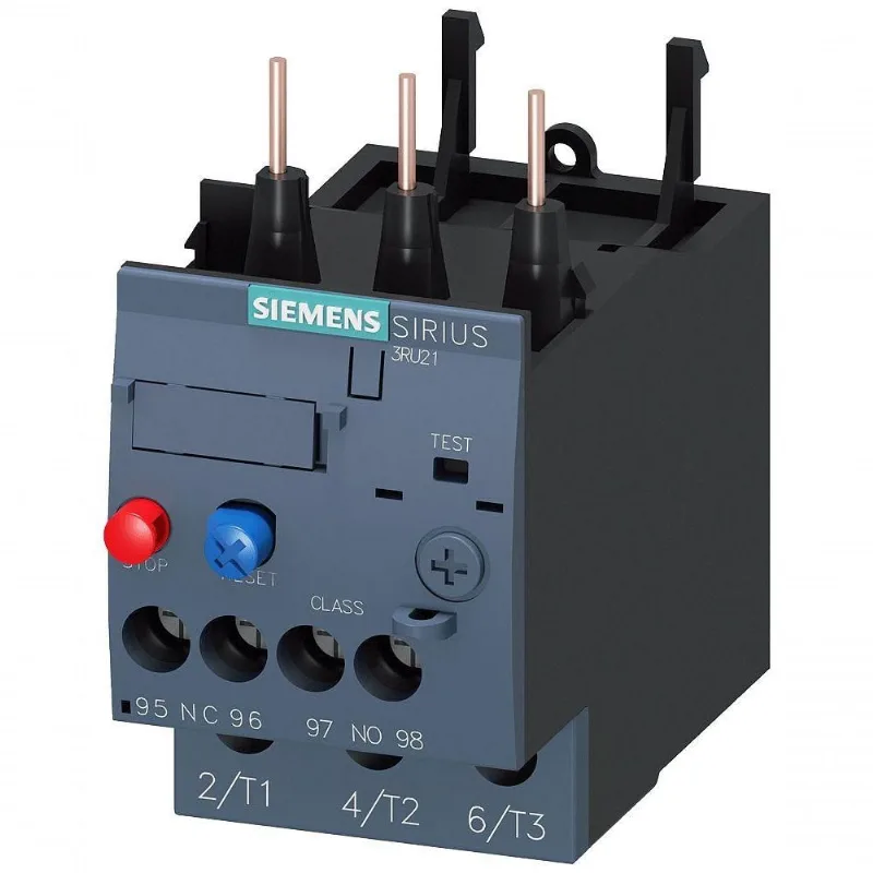 Relé de Sobrecarga Térmico 3RU2126 Proteção de Motor Reset Manual Bivolt Siemens