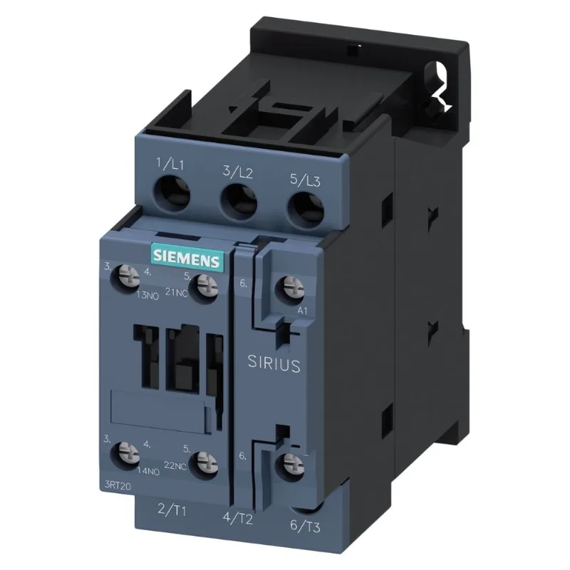 Contator 3 Pólos 38A 220V 50/60Hz 1Na+1Nf 3Rt2028-1An20 Siemens