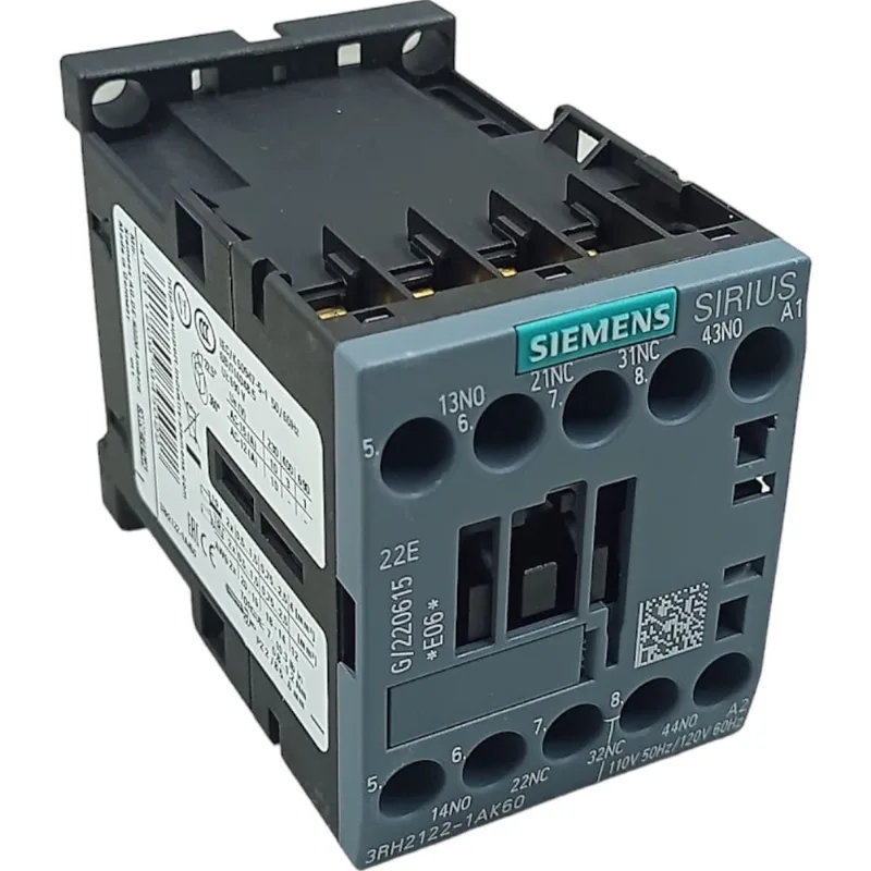 Contator Auxiliar Siemens 3RH2122-1AK60 110-120v 2NA + 2NF