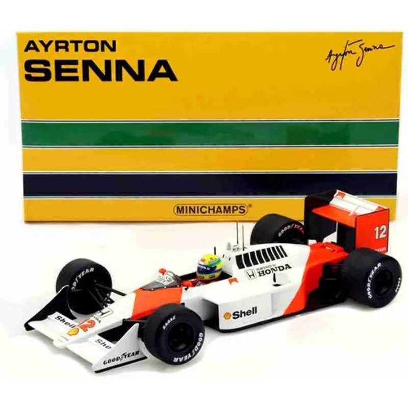 Veiculo - McLaren Honda MP4/4 - Ayrton Senna - World Champion GP 1988 - Escala 1/18 CALIFORNIA