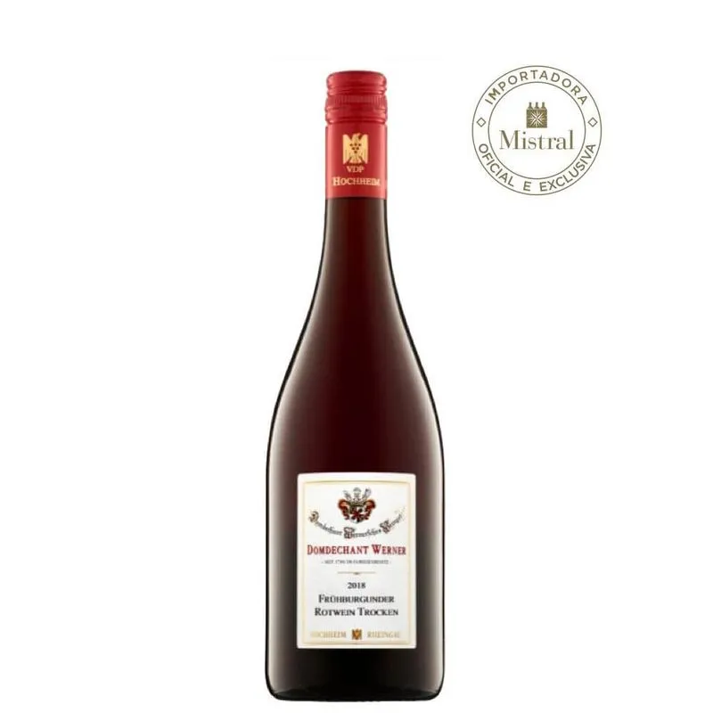 Hochheimer Spätburgunder Rotwein QbA Trocken 2018 (Domdechant Werner) 750ml