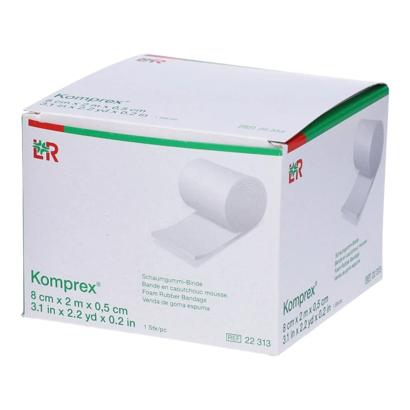 Komprex Rolo 8 cm x 2 m x 5 mm Espuma para Bandagem Lohmann & Rauscher