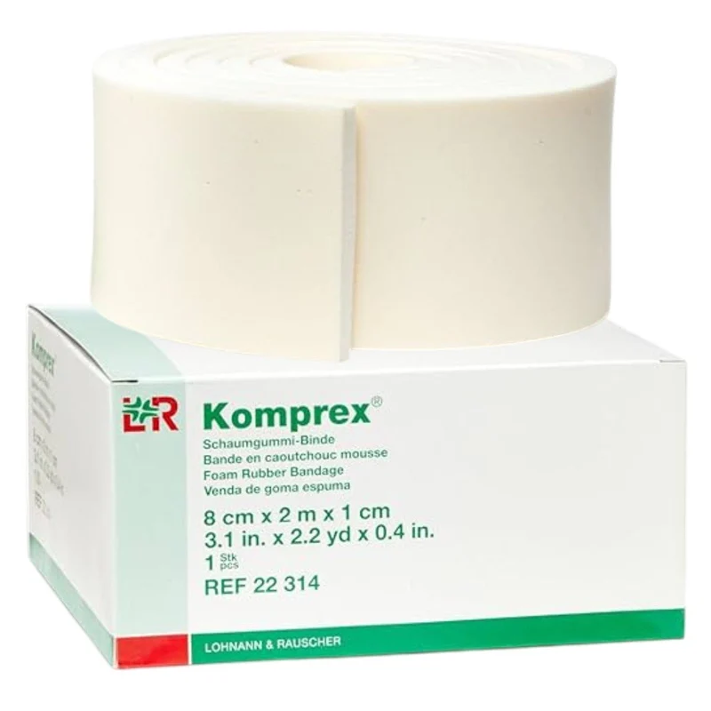 Komprex 8 cm x 2 m x 1 cm Espuma para Bandagem Lohmann & Rauscher