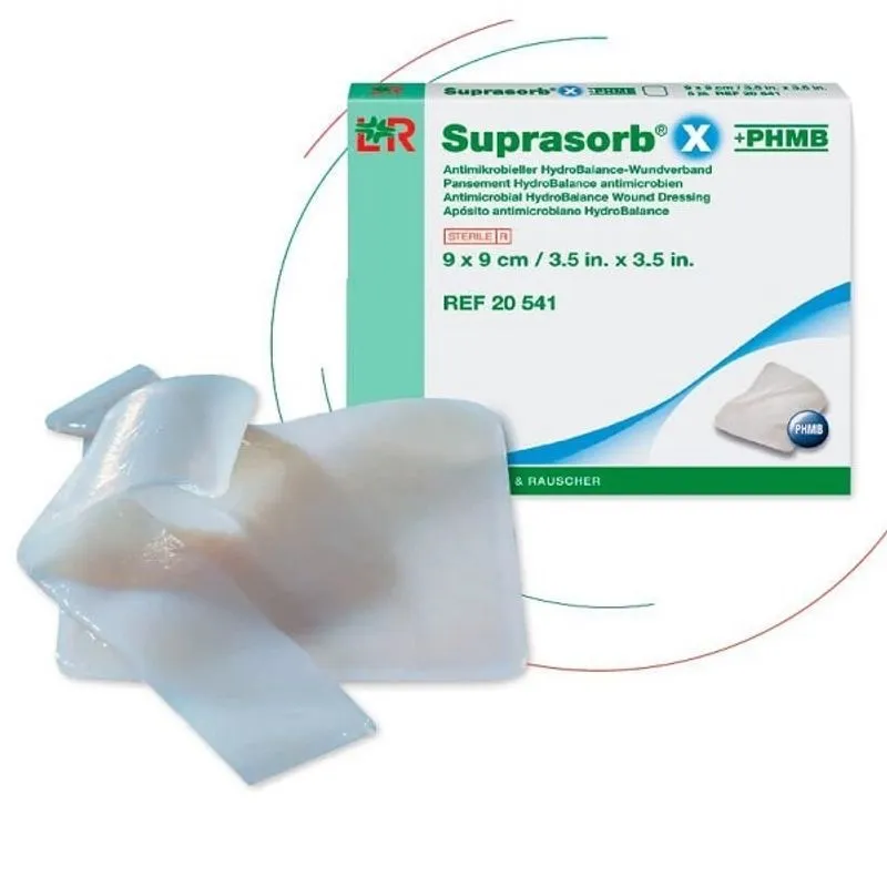 Suprasorb X + phmb Antimicrobiano Hidrobalance 9X9 cm