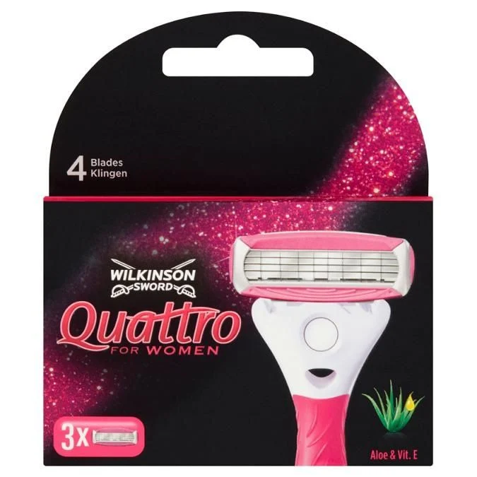 Wilkinson Quattro For Women Scheermesjes 3 stuks