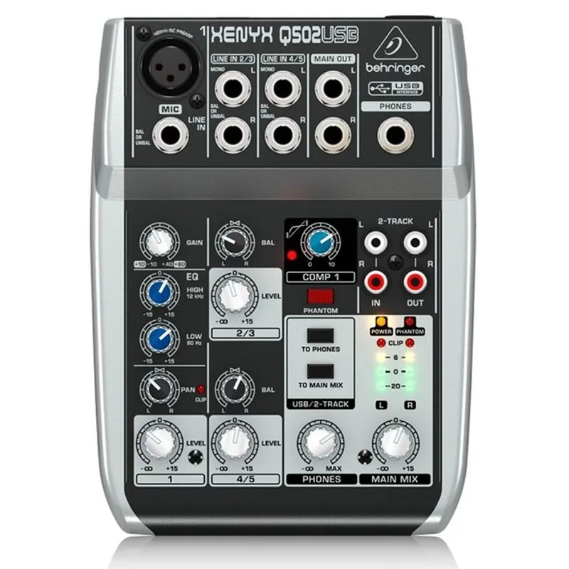Mesa Analógica Behringer Xenyx Q502 Usb