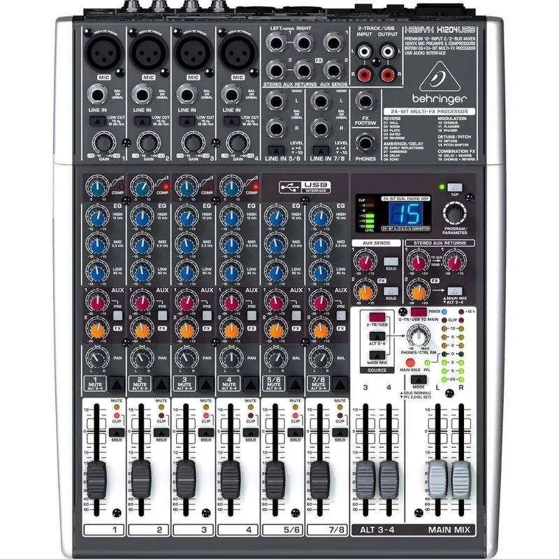 Mesa de Som Behringer 12 Canais xenyx X1204USB - behringer