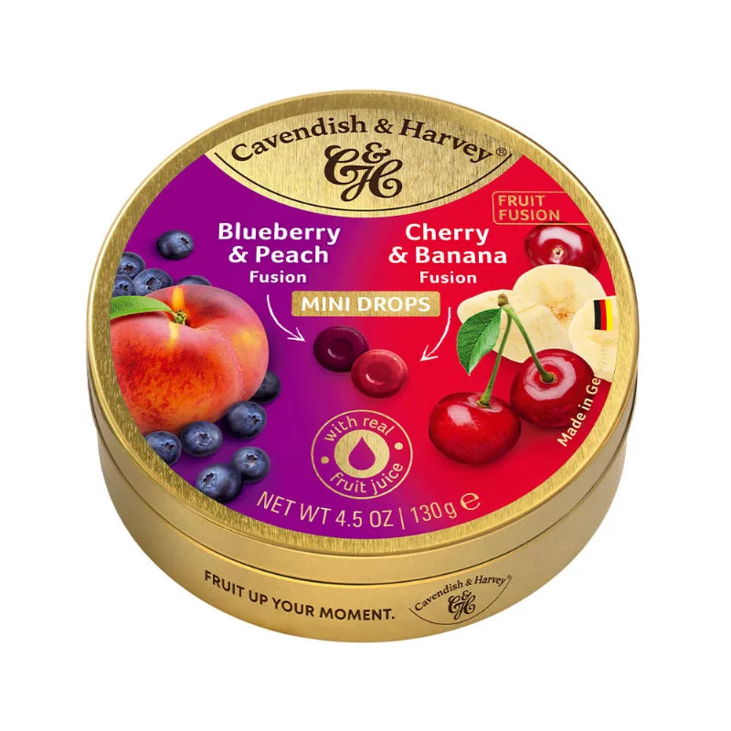 Caramelos Duros Sabor Frutas Fusion 130 Grs Cavendish y Harvey